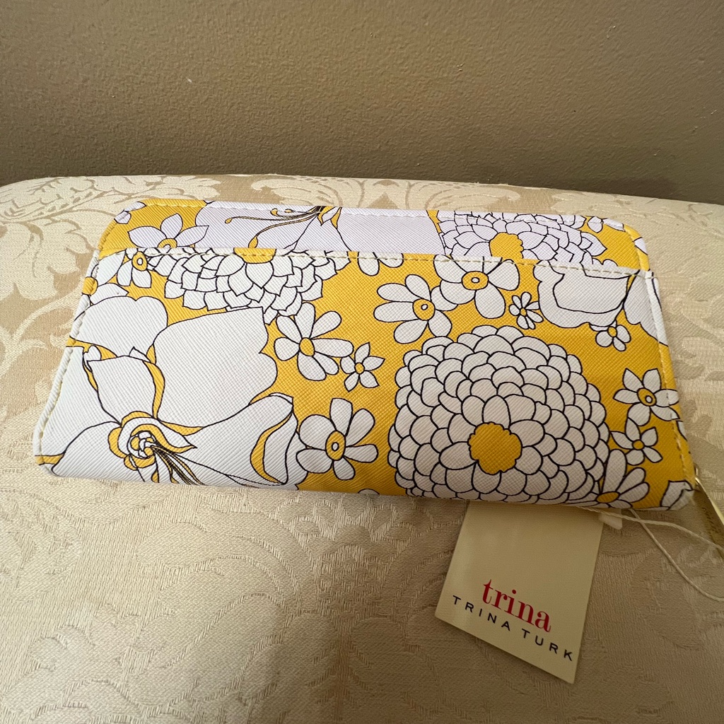 Trina Turk Yellow Floral Women's Clutch